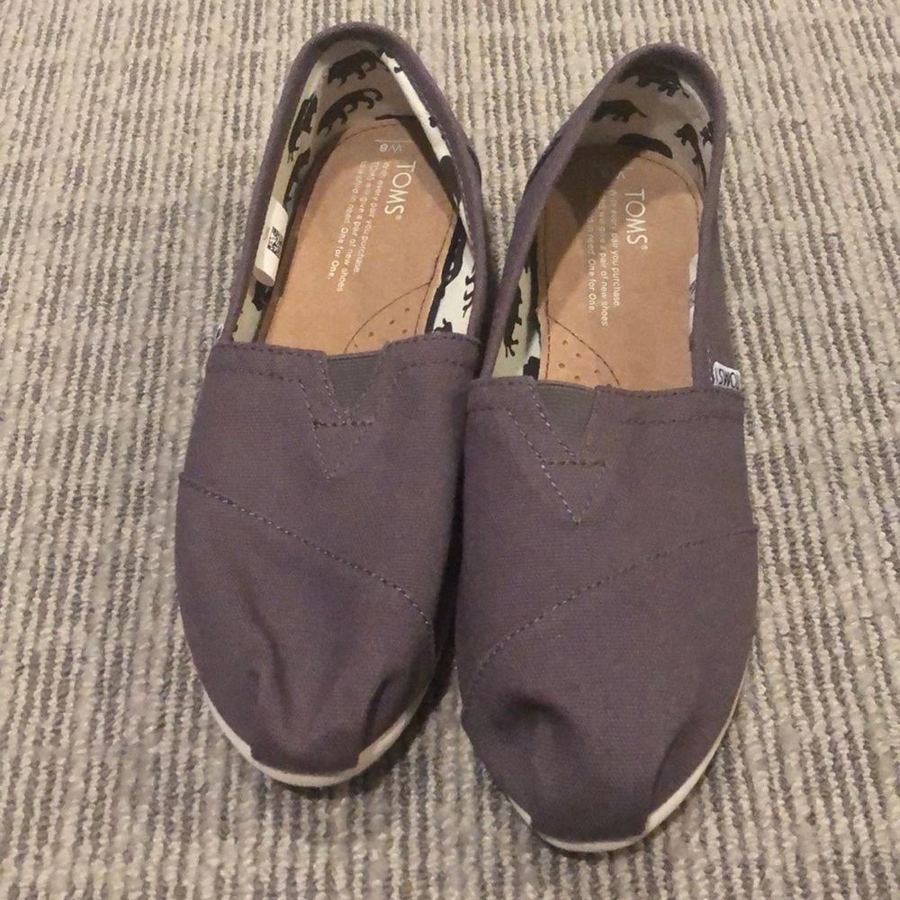 Never Worn - Charcoal Grey TOMS